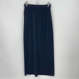 Hot Cotton by Marc Ware Women's Black Velvet Stretchy Maxi pencil Skirt Size S